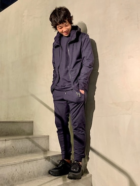 「junhashimoto（ジュンハシモト）のアイテム（トップス）」を使った、yamamotoさん（メンズ・170cm）の夏コーディネート