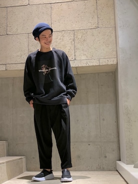 「OURET（オーレット）のアイテム（パンツ）」を使った、yamamotoさん（メンズ・170cm）の夏コーディネート