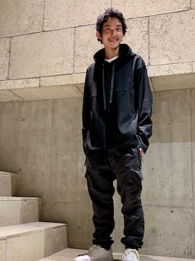 「BACKLASH（バックラッシュ）のアイテム（トップス）」を使った、yamamotoさん（メンズ・170cm）の秋コーディネート