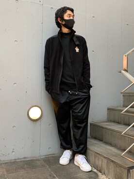 「ATON（エイトン）のアイテム（Tシャツ/カットソー）」を使った、yamamotoさん（メンズ・170cm）の秋コーディネート