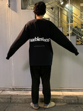 「MARBLES（マーブルズ）のアイテム」を使った、yamamotoさん（メンズ・170cm）の秋コーディネート