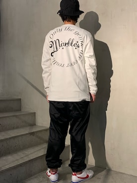 「MARBLES（マーブルズ）のアイテム」を使った、yamamotoさん（メンズ・170cm）の秋コーディネート