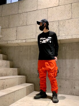 「qwerty（クワーティ）のアイテム」を使った、yamamotoさん（メンズ・170cm）の冬コーディネート