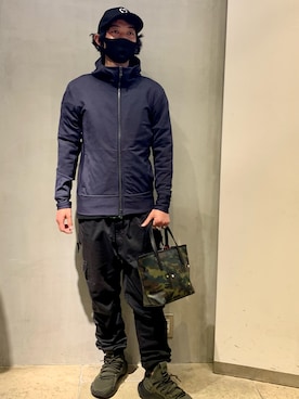 「B2nd」｜「アイテム（帽子）」を使った、yamamotoさん（メンズ・170cm）の冬コーディネート