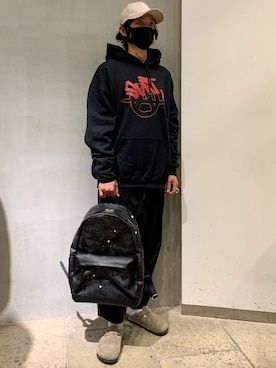 「surt（サート）のアイテム（トップス）」を使った、yamamotoさん（メンズ・170cm）の冬コーディネート