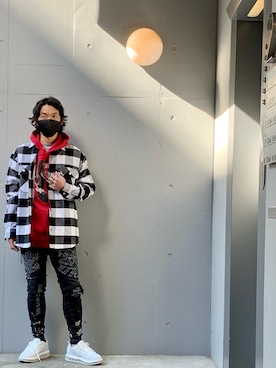 「B'2nd（ビーセカンド）のアイテム（シューズ）」を使った、yamamotoさん（メンズ・170cm）の冬コーディネート