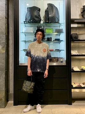 「くすみカラー」｜「アイテム（キャップ）」を使った、yamamotoさん（メンズ・170cm）の春コーディネート