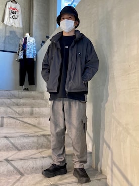 「TATRAS（タトラス）のアイテム（ブルゾン）」を使った、yamamotoさん（メンズ・170cm）の春コーディネート