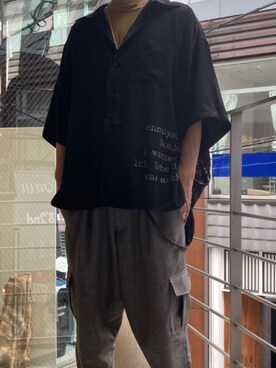 「LUSOR（ルーソル）のアイテム（シャツ/ブラウス）」を使った、yamamotoさん（メンズ・170cm）の春コーディネート