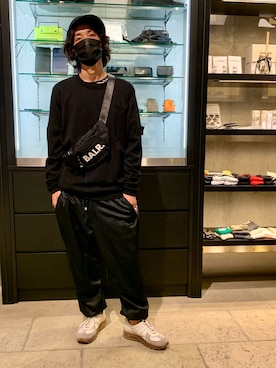 「BALR.（ボーラー）のアイテム」を使った、yamamotoさん（メンズ・170cm）の春コーディネート