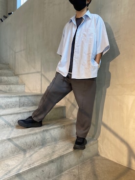 「LUSOR（ルーソル）のアイテム（パンツ）」を使った、yamamotoさん（メンズ・170cm）の夏コーディネート