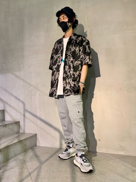 「RUN OF（ランオブ）のアイテム」を使った、yamamotoさん（メンズ・170cm）の夏コーディネート