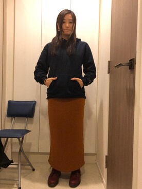 n.s.yukakoさんの「厚手裏起毛 スウェット生地 タイトスカート」を使ったコーディネート