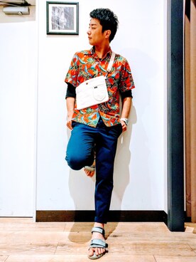 「BACK NUMBER（バックナンバー）のアイテム（スラックス）」を使った、keitaさん（メンズ・178cm）の春コーディネート