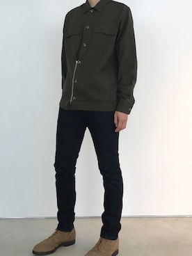 「MAISON FLANEUR（メゾンフラネウール）のアイテム」を使った、ジョーノスケさん（メンズ・176cm）の秋コーディネート