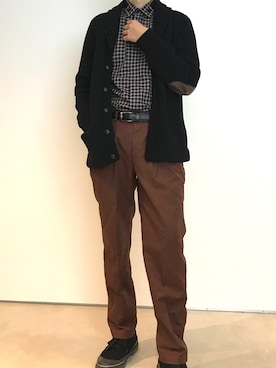 「OLD JOE & CO.（オールドジョーアンドコー）のアイテム（その他アウター）」を使った、ジョーノスケさん（メンズ・176cm）の秋コーディネート