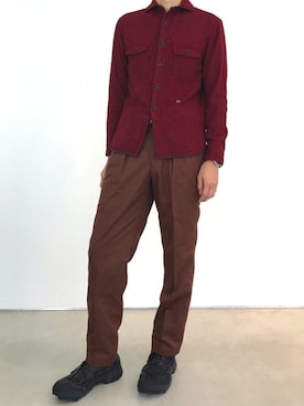 「OLD JOE & CO.（オールドジョーアンドコー）のアイテム（トップス）」を使った、ジョーノスケさん（メンズ・176cm）の秋コーディネート