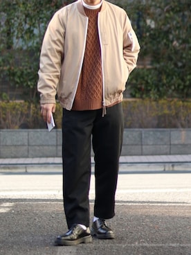 「417 EDIFICE（フォーワンセブンエディフィス）のアイテム（ジャケット/アウター）」を使った、Naotoさん（メンズ・165cm）の冬コーディネート