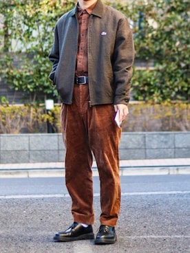 「Steven Alan（スティーブンアラン）のアイテム（レッグウェア）」を使った、Naotoさん（メンズ・165cm）の冬コーディネート