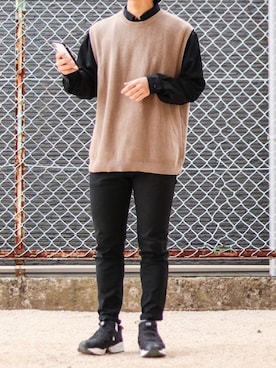 「Steven Alan（スティーブンアラン）のアイテム（レッグウェア）」を使った、Naotoさん（メンズ・165cm）の春コーディネート