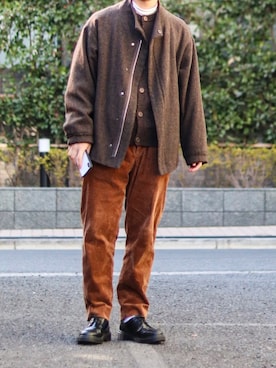 「HARE（ハレ）のアイテム（ブルゾン）」を使った、Naotoさん（メンズ・165cm）の春コーディネート