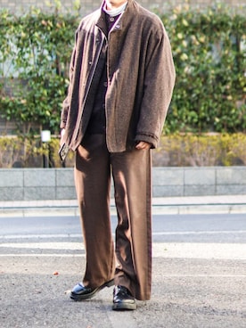 「HARE（ハレ）のアイテム（ブルゾン）」を使った、Naotoさん（メンズ・165cm）の春コーディネート