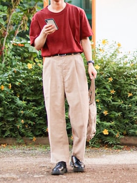 「ポールスミス」｜「アイテム（ブーツ）」を使った、Naotoさん（メンズ・165cm）の夏コーディネート