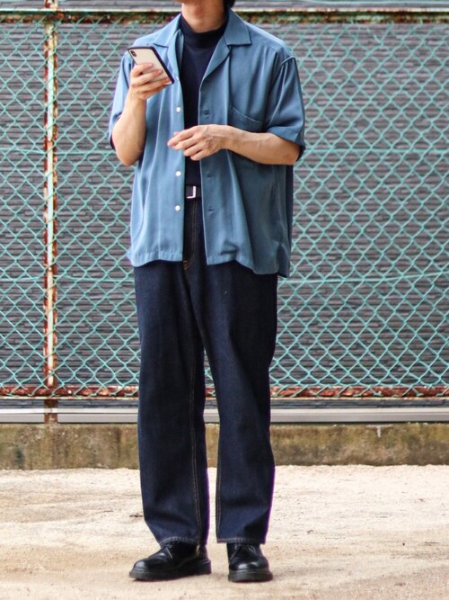 Naoto使用「RAGEBLUE（PEオープンカラーシャツ/795289）」的時尚穿搭