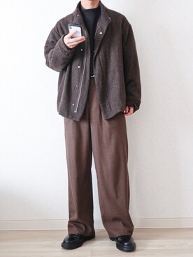 「HARE（ハレ）のアイテム（ブルゾン）」を使った、Naotoさん（メンズ・165cm）の秋コーディネート
