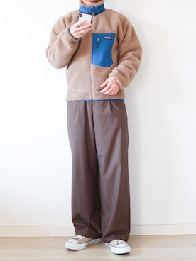 「オールスター」｜「アイテム（ブルゾン）」を使った、Naotoさん（メンズ・165cm）の冬コーディネート