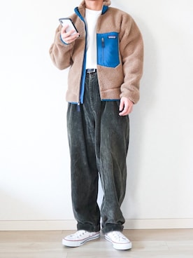 「レトロX」｜「アイテム（その他）」を使った、Naotoさん（メンズ・165cm）の冬コーディネート