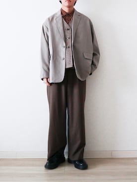 「FREAK'S STORE（フリークスストア）のアイテム（テーラードジャケット）」を使った、Naotoさん（メンズ・165cm）の春コーディネート