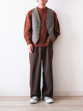 「ハイカットスニーカー」｜「アイテム（レッグウェア）」を使った、Naotoさん（メンズ・165cm）の春コーディネート