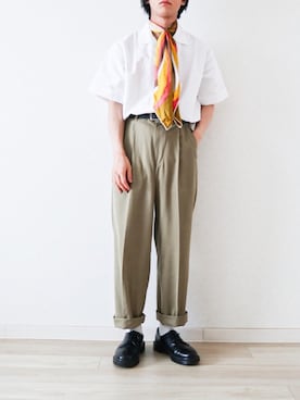 「アンクルパンツ」｜「アイテム（財布/小物）」を使った、Naotoさん（メンズ・165cm）の夏コーディネート