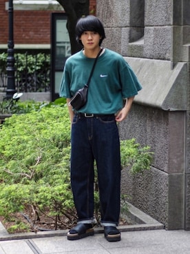 「Steven Alan（スティーブンアラン）のアイテム（レッグウェア）」を使った、Naotoさん（メンズ・165cm）の夏コーディネート