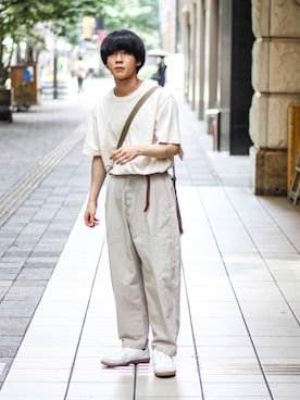 「FREAK'S STORE（フリークスストア）のアイテム（テーラードジャケット）」を使った、Naotoさん（メンズ・165cm）の秋コーディネート