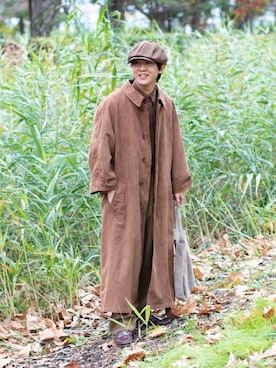 「アイテム（キャスケット）」を使った、Naotoさん（メンズ・165cm）の冬コーディネート