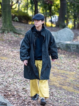 「レースアップシューズ」｜「アイテム（モッズコート）」を使った、Naotoさん（メンズ・165cm）の春コーディネート