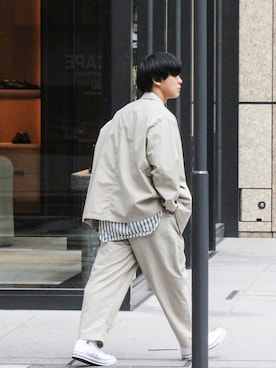 「TENDER（テンダー）のアイテム」を使った、Naotoさん（メンズ・165cm）の春コーディネート