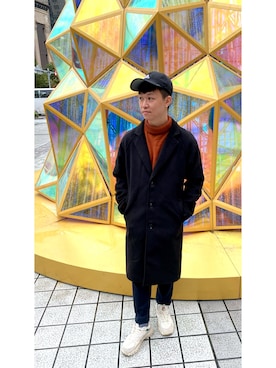 「FILA（フィラ）のアイテム（その他シューズ）」を使った、Yong Renさん（メンズ・169cm）の春コーディネート