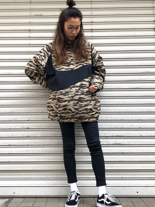 Miwa93 Nikeのナイロンジャケットを使ったコーディネート Wear