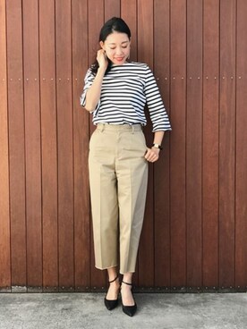 「裾フリンジ」｜mizuguchi ayaeさん（レディース・168cm）の冬コーディネート