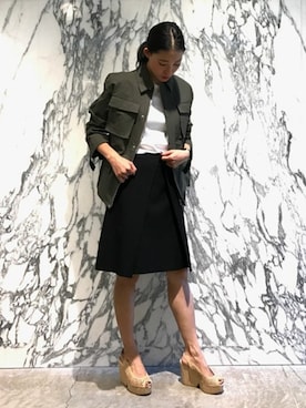 「ASTRAET（アストラット）のアイテム（ジャケット/アウター）」を使った、mizuguchi ayaeさん（レディース・168cm）の冬コーディネート