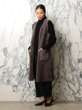 「ASTRAET（アストラット）のアイテム（ジャケット/アウター）」を使った、mizuguchi ayaeさん（レディース・168cm）の冬コーディネート