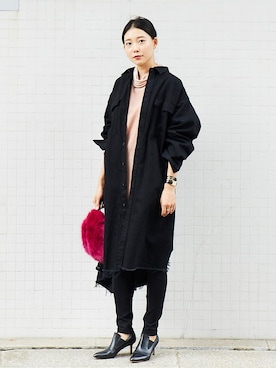 「ASTRAET（アストラット）のアイテム（ワンピース/ドレス）」を使った、mizuguchi ayaeさん（レディース・168cm）の秋コーディネート