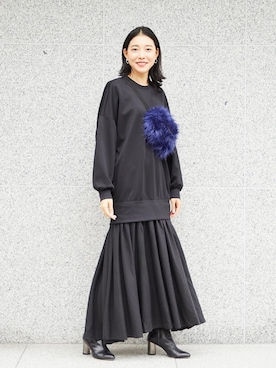 「ASTRAET（アストラット）のアイテム（ワンピース/ドレス）」を使った、mizuguchi ayaeさん（レディース・168cm）の秋コーディネート