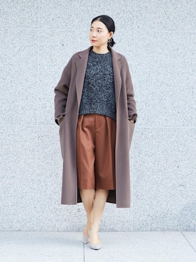 「ASTRAET（アストラット）のアイテム（ジャケット/アウター）」を使った、mizuguchi ayaeさん（レディース・168cm）の冬コーディネート