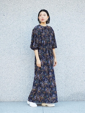 「ASTRAET（アストラット）のアイテム（ワンピース/ドレス）」を使った、mizuguchi ayaeさん（レディース・168cm）の春コーディネート