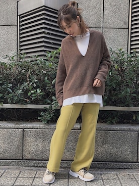 「フォロバ」｜「アイテム（アクセサリー）」を使った、manaさん（レディース・155cm）の冬コーディネート