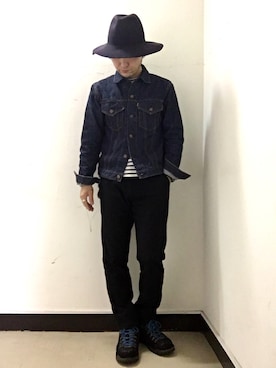 「DIEMME（ディエッメ）のアイテム（ブーツ）」を使った、hirokiさん（メンズ・165cm）の冬コーディネート